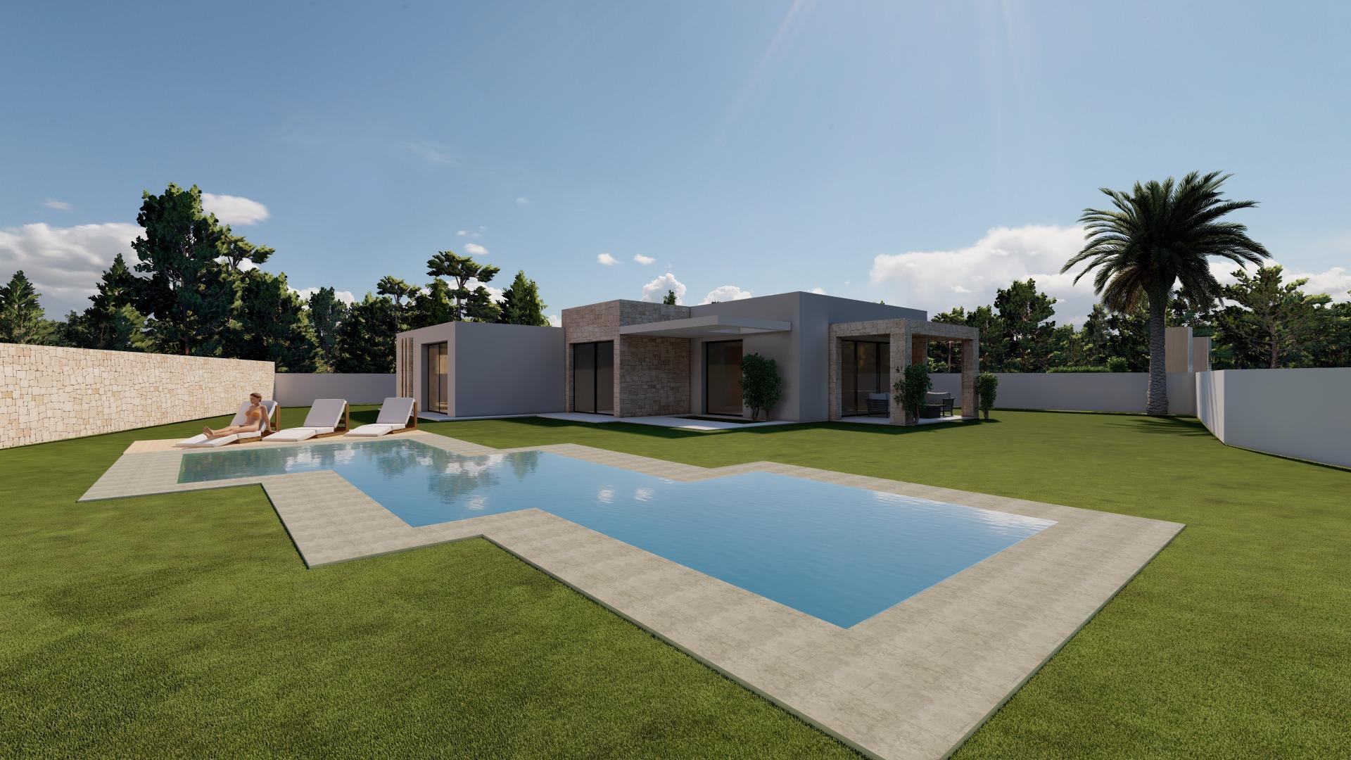 Newly built single-storey villa in Calpe