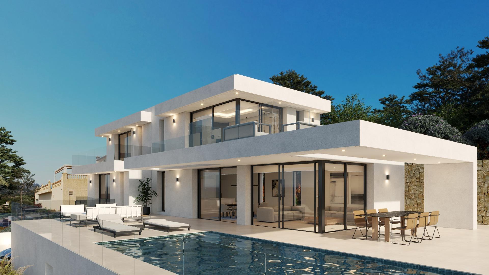 Projet de villa moderne à Empedrola avec une vue magnifique, Calpe