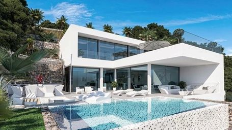 Newly built villa with excellent views of the sea and the Peñón de Ifach, Calpe