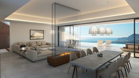 Neubauprojekt mit Panoramablick auf das Meer in Altea