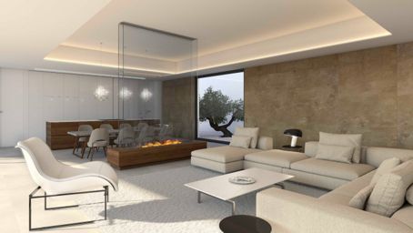 Neubauprojekt mit Panoramablick auf das Meer in Altea