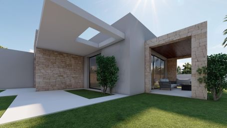 Neubau-Villa auf einer Etage in Calpe