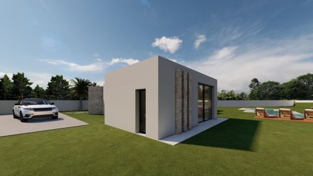 Neubau-Villa auf einer Etage in Calpe