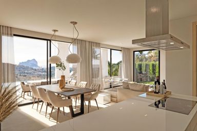Luxusvilla in Calpe mit privatem Pool und Blick auf den Peñón de Ifach