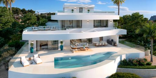 Luxe Villa met Panoramisch Zeezicht en Uitzicht op de Peñón de Ifach in Calpe