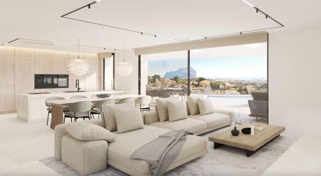 Luxusvilla mit Panoramablick auf das Meer und den Peñón de Ifach in Calpe