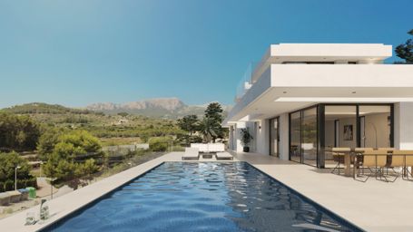 Modernes Villaprojekt in Empedrola mit wunderschöner Aussicht, Calpe