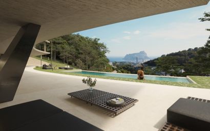 Espectacular villa vanguardista de obra nueva en Benissa Costa