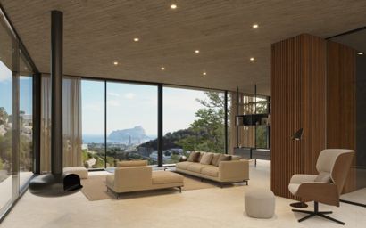 Espectacular villa vanguardista de obra nueva en Benissa Costa