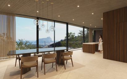 Espectacular villa vanguardista de obra nueva en Benissa Costa