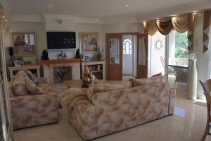 Living room in luxury villa in Calpe, Cucarres area